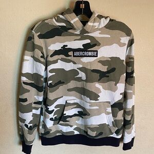 Abercrombie & Fitch Kids Green Camo Hoodie
